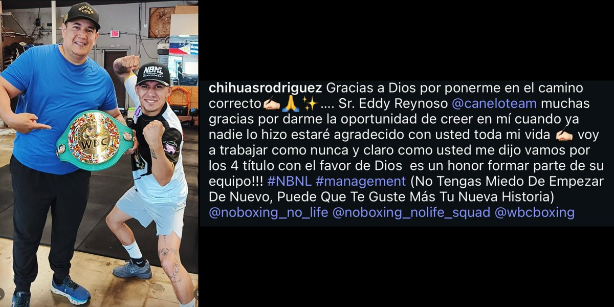FerSabatiniBox's tweet photo. Ay Dios mío🤦🏽‍♂️ 
Francisco Rodríguez arrojó resultado adverso en prueba de VADA y vuelve a quedar en la lupa Eddy Reynoso, quien en este momento está ligado porque maneja su carrera y fue quien le consiguió este combate. Esto publicó “Chihuas” en su cuenta de Instagram horas antes. https://t.co/Ozz5E6SrD4