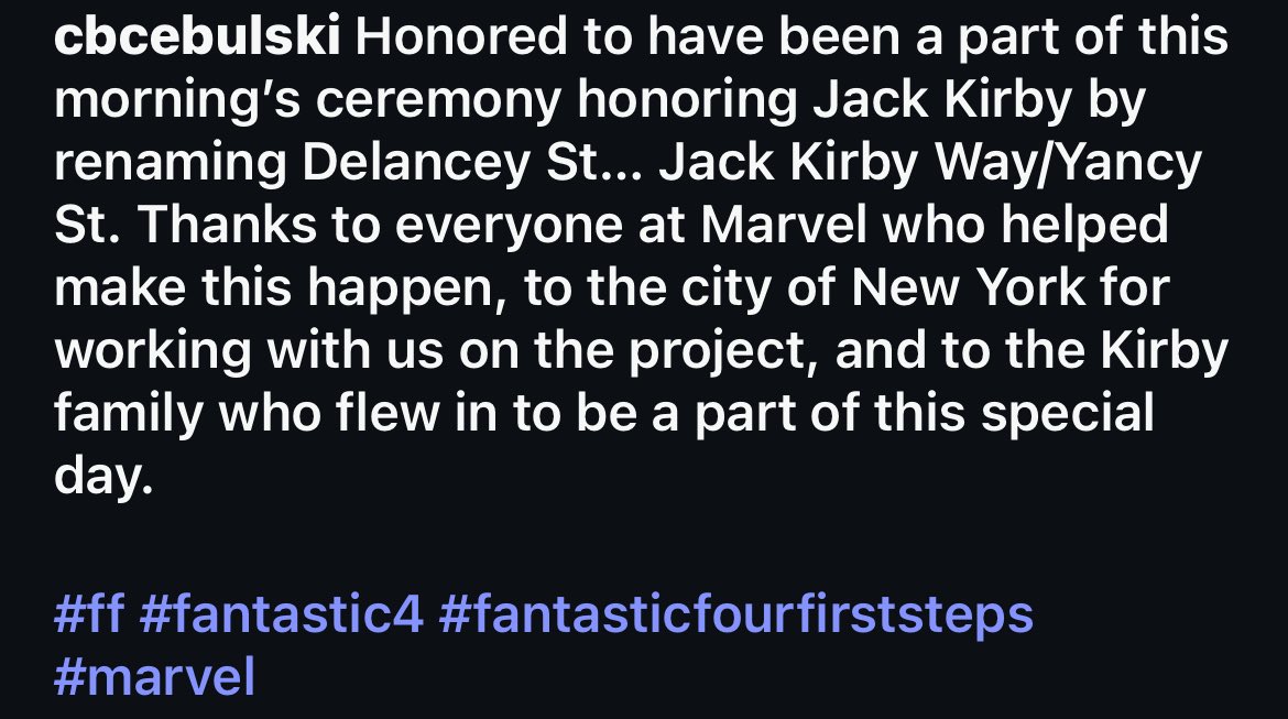 dano_cosmic's tweet photo. Hey that’s cool! 👀
Shared via #CBCebulski - https://t.co/ds5T60pI2A
✨
#TheFantasticFour #YancySt #JackKirby #JackKirbyWay #FantasticFour #MCU #SilverSurfer #Marvel #MarvelStudios #MarvelComics #MarvelCosmic https://t.co/Pw3RrT4W5x