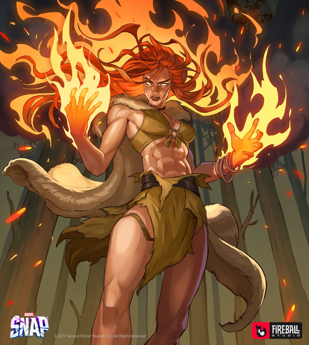 It's getting hot in here ! Here's our Firehair variant for Marvel Snap ! 🔥