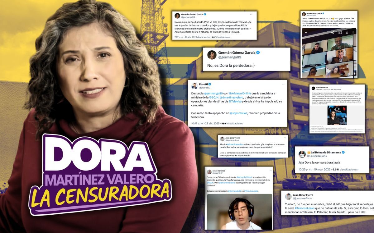 Preguntar "Se imaginan el retroceso para la libertad de expresión en caso de que sea ministra?" en el caso de Dora Martínez, excandidata a ministra que quiso censurar Televisa Leaks, me costó una denuncia por violencia política de género ante el INE. 

aristeguinoticias.com/090725/mexico/…