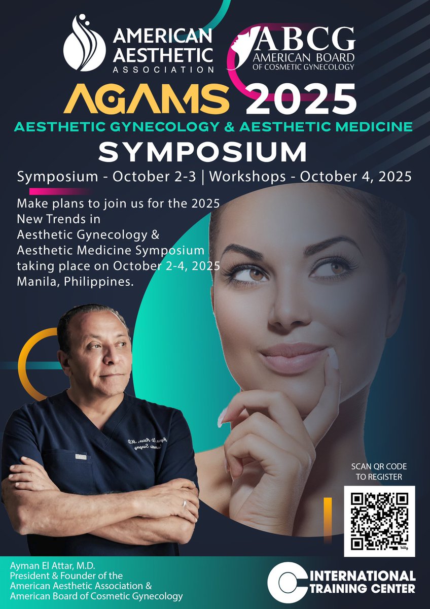 citcphilippines's tweet photo. 1ST AESTHETIC GYNECOLOGY AND AESTHETIC MEDICINE SYMPOSIUM 2025

✅ LATEST TRENDS AND TECHNOLOGY IN AESTHETIC GYNECOLOGY &amp; AESTHETIC MEDICINE
✅ JOIN THE WORLD'S LEADING EXPERTS IN AESTHETIC GYNECOLOGY, DERMATOLOGY, AND PLASTIC SURGERY.

📆 Date: 2-4 OCTOBER 2025 https://t.co/ptUwTJ5U5Q
