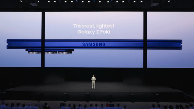 As expected, @Samsungmobile introduces the Galaxy Z Fold 7 @ #GalaxyUnpacked. Thinner, lighter, wider outer screen, a 200MP camera, larger battery, and One UI 8 AI user interface.