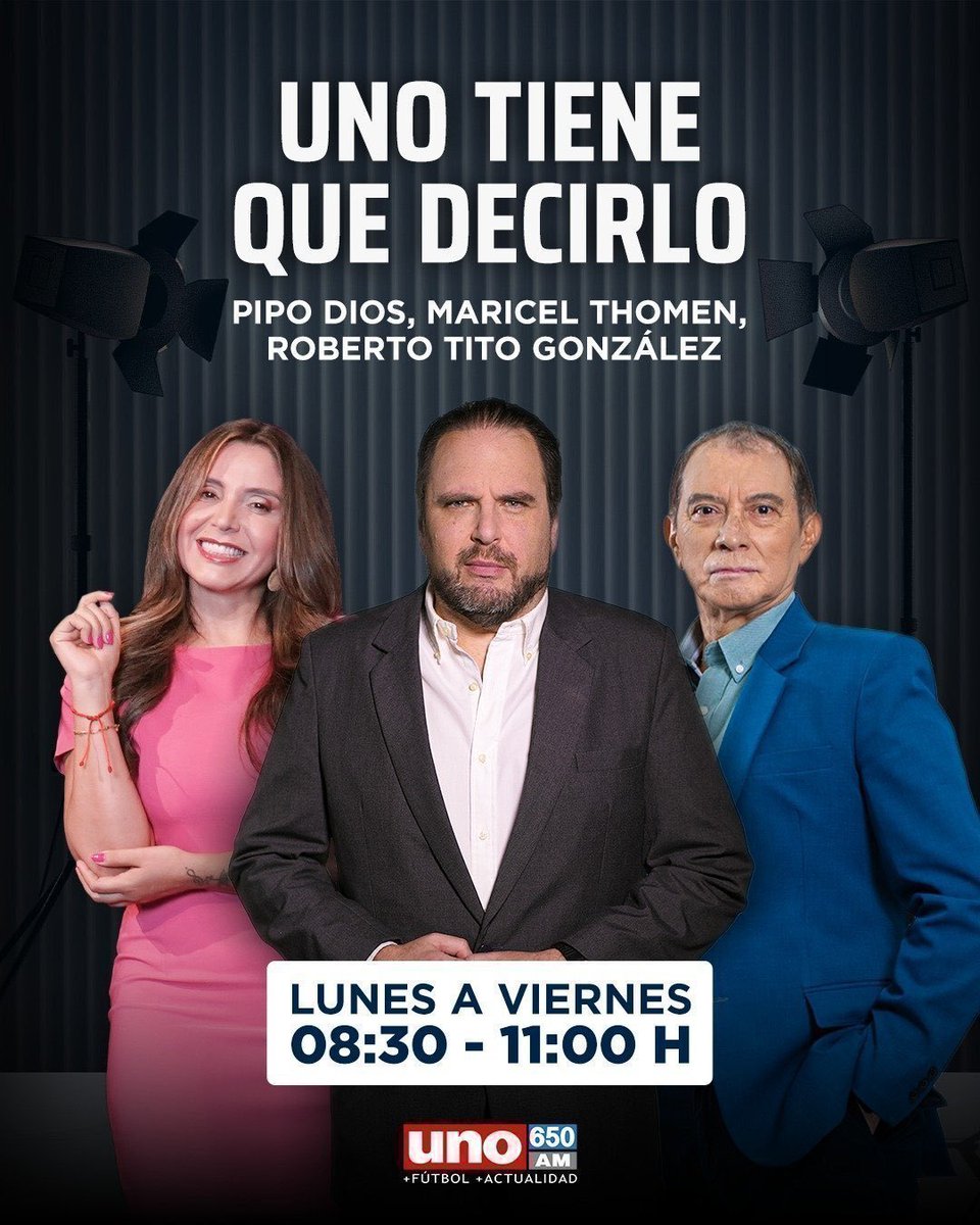 #AHORA🔴 | Arranca #UNOTieneQueDecirlo por la 650 AM

🗣️Enterate de los temas más relevantes, las opiniones más acertadas, en un programa donde hay que decirlo, con <a href="/DiosPipo2024/">Eduardo "Pipó" Dios</a>, <a href="/LaThomen_soy/">Maricel Thomen</a> y #RobertoTito.

🔴EN VIVO: radiouno.com.py
📲WhatsApp: (0976) 650-650.