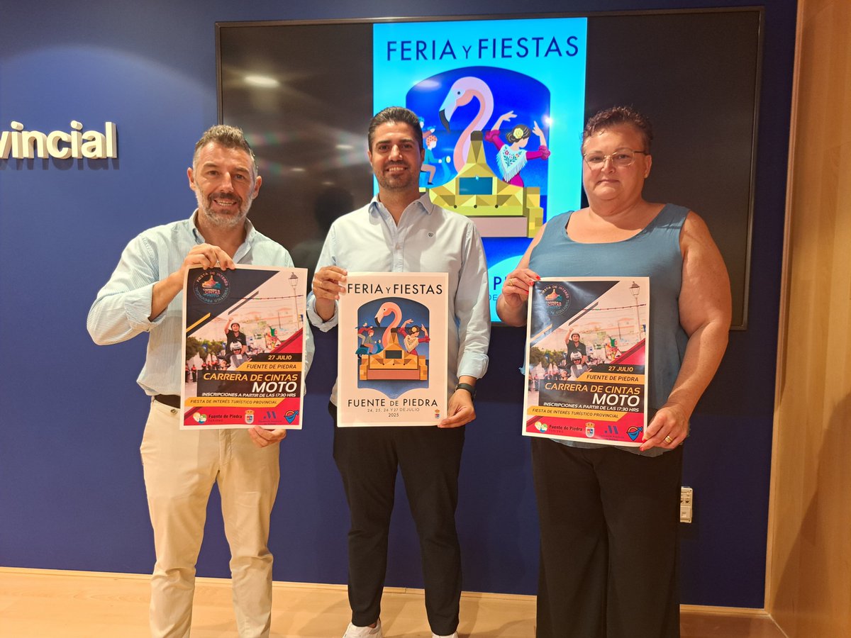diputacionMLG's tweet image. 🏍️🏁#FuenteDePiedra celebra una nueva edición de su peculiar #Carrera de Cintas en #Moto.

📌Tendrá lugar el último día de la feria, que se celebra del 24 al 27 de julio.

🔗lc.cx/YB6LYL

#SingularidadTurística