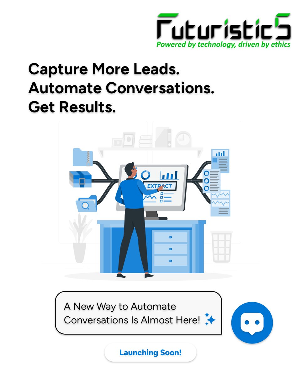 _Futuristic5's tweet image. ✅ Capture more leads.
✅ Automate conversations.
✅ Get real results, 24/7.

🎉 LAUNCHING SOON!

#Futuristic5 #BusinessAutomation #AIForWork #WorkflowSimplified #LeadCapture #CustomerSuccess #ProductLaunch #AIPlatform #DigitalAssistant #NoCodeAI #AI #Chatbot #AIAgents #Launch