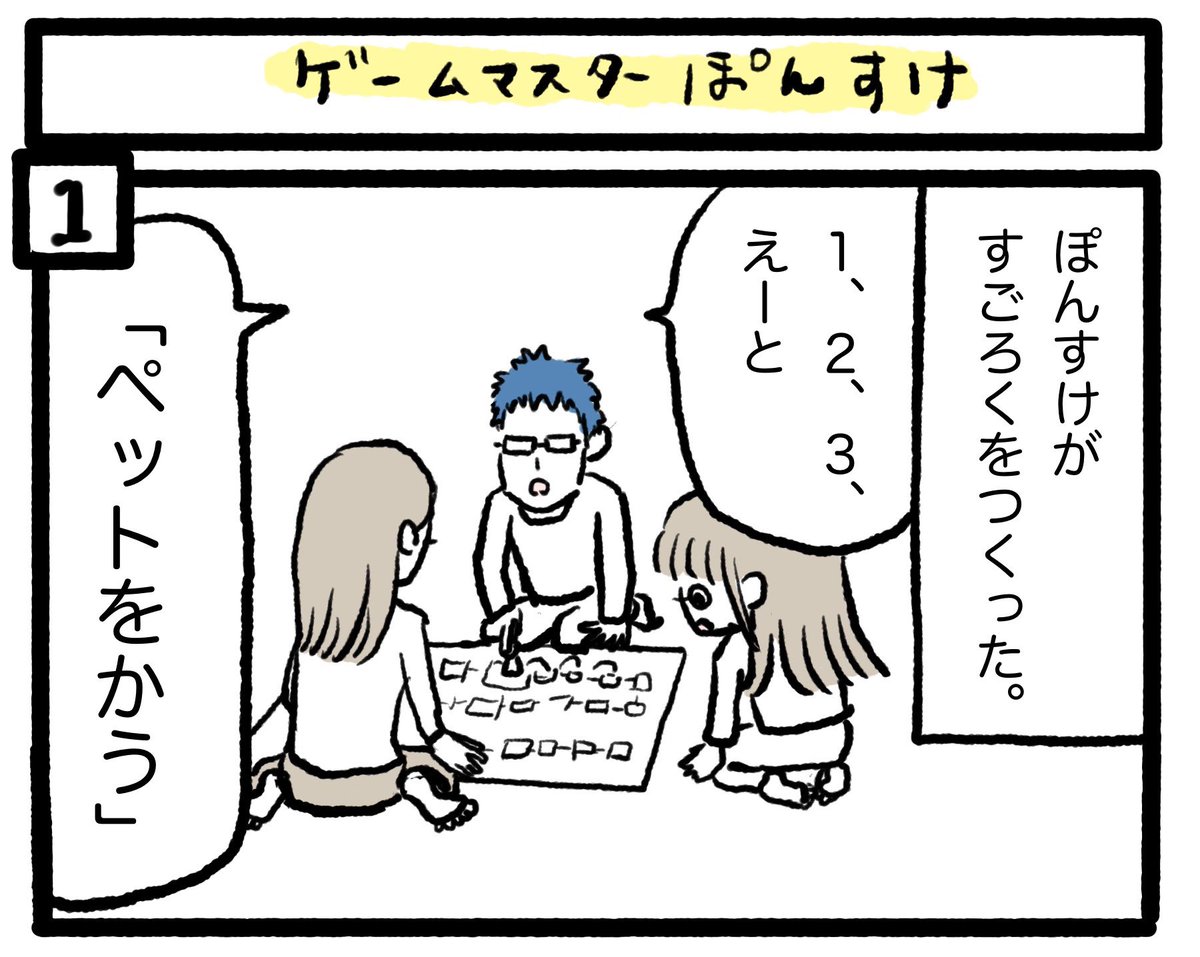 ぽんすけ成長日記過去作より
『ゲームマスターぽんすけ』
たぶん7歳くらいの頃かな…… 