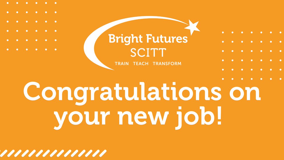 Train to teach with Bright Futures! (@bf_scitt) on Twitter photo Another day, another successfully appointed trainee/teacher! Congratulations to Fozia I, who is joining <a href="/thornleigh/">Thornleigh</a> Salesian College as a DT teacher in September! Foz, you have been a delight and your desire to create opportunities for all is so strong! Good luck!!๐งก๐ฅณ๐ฅณ Another day, another successfully appointed trainee/teacher! Congratulations to Fozia I, who is joining <a href="/thornleigh/">Thornleigh</a> Salesian College as a DT teacher in September! Foz, you have been a delight and your desire to create opportunities for all is so strong! Good luck!!๐งก๐ฅณ๐ฅณ