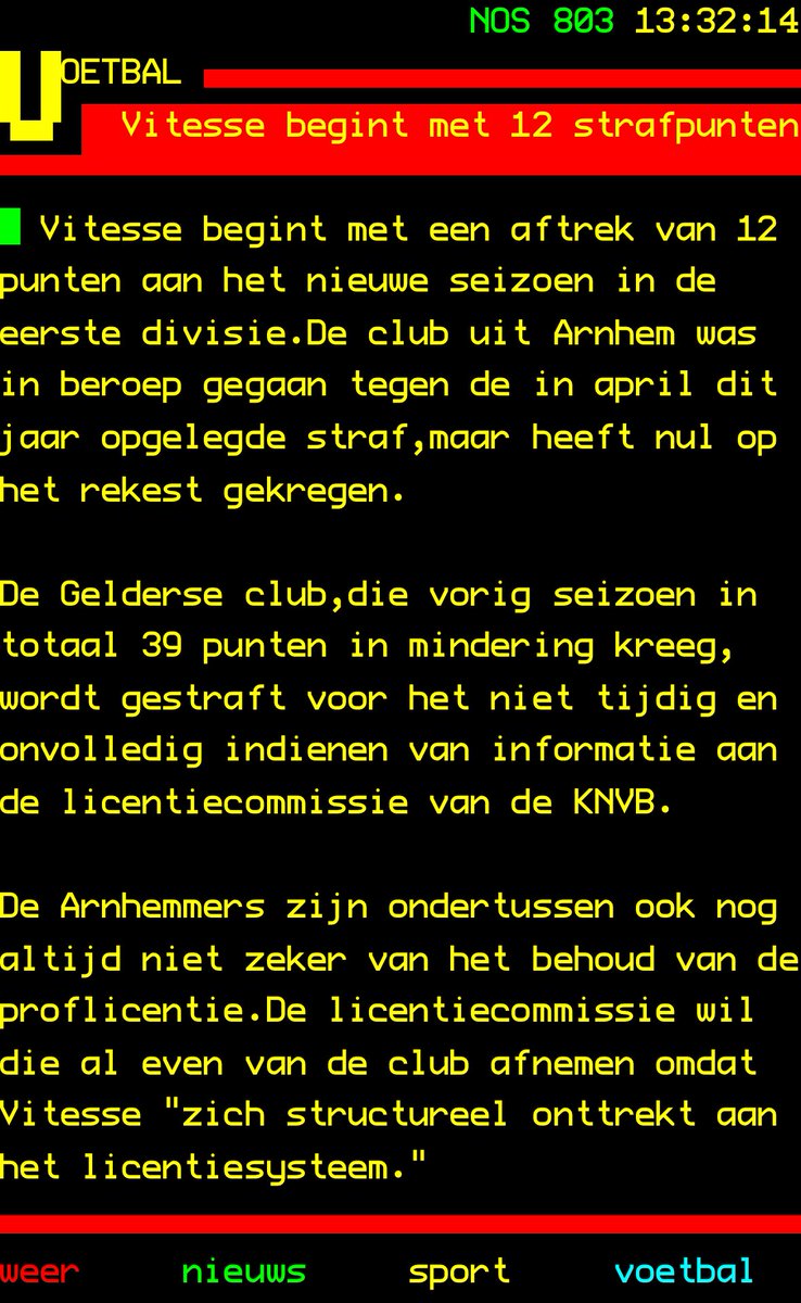 Ze gunnen Vitesse ook geen promotie. Op naar 2e periode titel. ⁦<a href="/MvanRoosmalen/">marcel van roosmalen</a>⁩ wat vind jij?