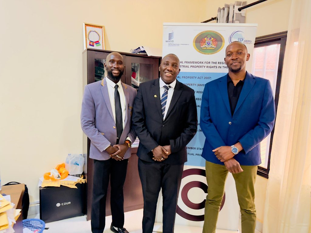 Gambia_MOJ's tweet photo. Ministry of Justice Welcomes EU IP Expert
Mr. Okurut Henry Kedi from @EU_IPO is in The Gambia to support IP system reforms through hands-on technical guidance and capacity building at the Registrar General’s Office.
#MOJTheGambia #IPReform #DigitalJustice #EUIPO https://t.co/PgXqhSoH0V