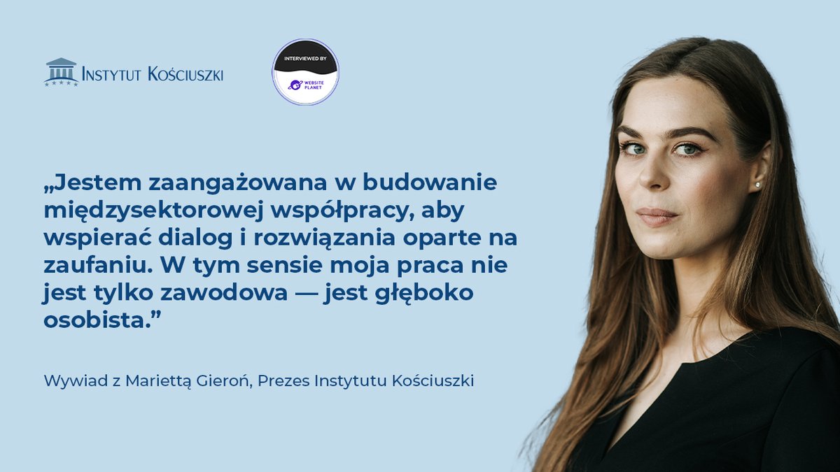 Cyberbezpieczeństwo to nie tylko technologie - za nim stoją ludzie, wartości, doświadczenia i instytucje.
W nowym wywiadzie Marietta Gieroń, Prezes Instytutu Kościuszki mówi jasno: „inkluzywne bezpieczeństwo to nie luksus, to konieczność.”
Odpowiada także na pytania o