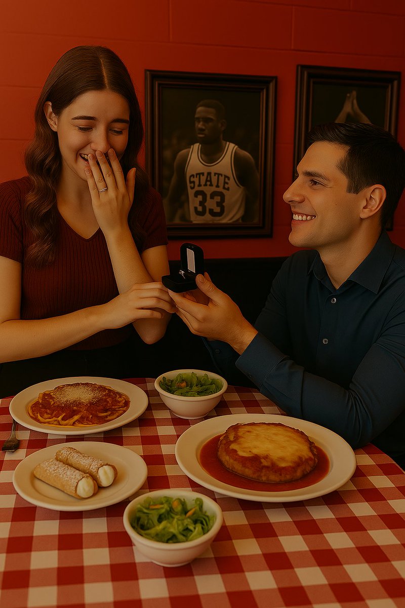 AmedeosRaleigh's tweet image. For years, Amedeo’s has been the backdrop to 1st dates, anniversary dinners, and “I dos.” A place where love stories begin and return. 💍🍝
Our WED. DATE NIGHT SPECIAL includes 2 select entrées, 2 salads & 2 cannolis - all for $35. Dine-in only. Vintage vibes included. #Raleigh