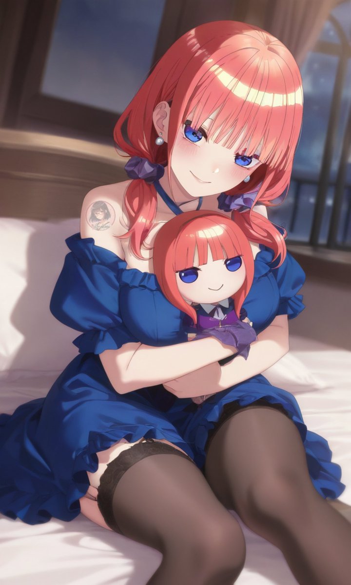 yocenakano's tweet image. #nakanomiku #nakanonino #nakanoyotsuba #nakanoichika #QuintessentialQuintuplets #AIart #doll