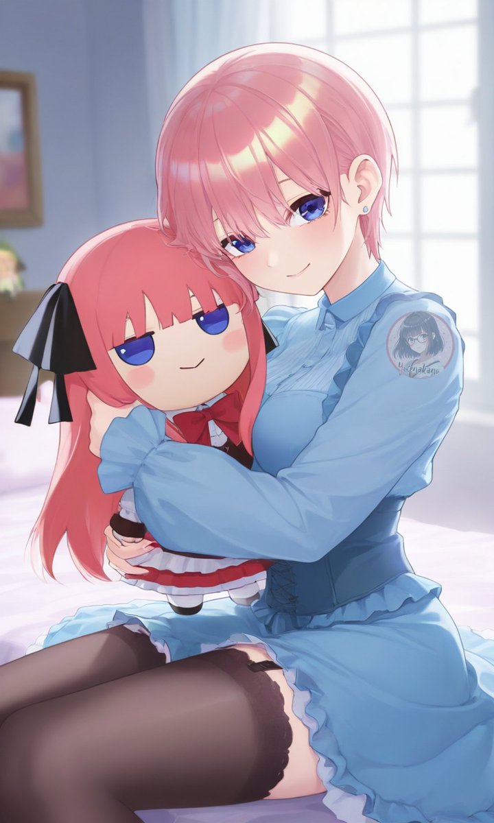 yocenakano's tweet image. #nakanomiku #nakanonino #nakanoyotsuba #nakanoichika #QuintessentialQuintuplets #AIart #doll