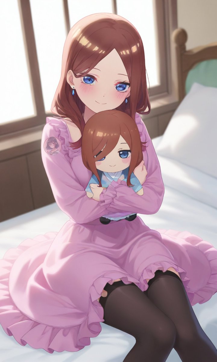 yocenakano's tweet image. #nakanomiku #nakanonino #nakanoyotsuba #nakanoichika #QuintessentialQuintuplets #AIart #doll