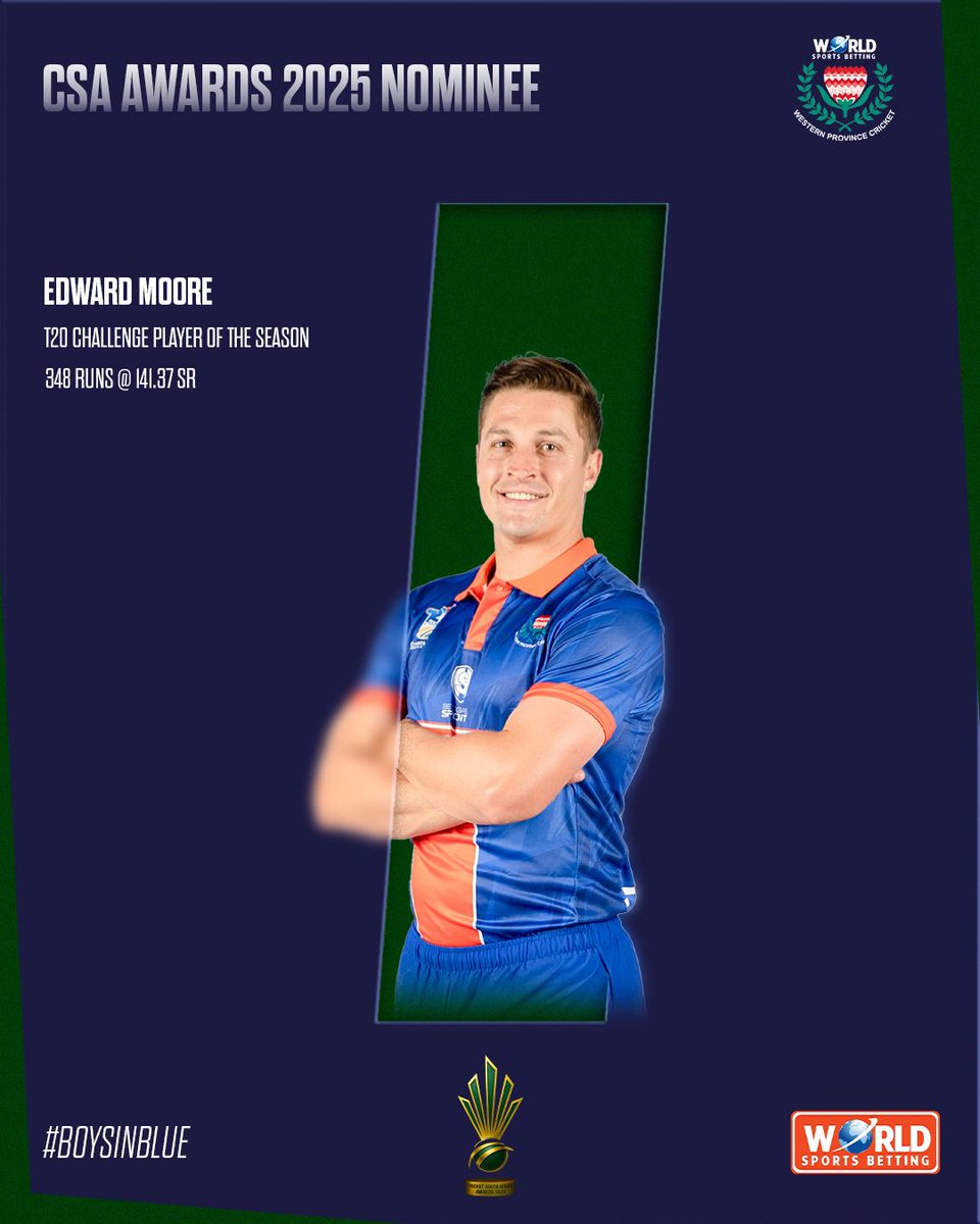 WP_Blitz's tweet image. Congratulations to the Boys In Blue nominated for the #CSAawards2025.
#WPcricket #westernprovince #WSBNewlands #BoysInBlue 💙 #WSBWP🧡 #WozaNawe