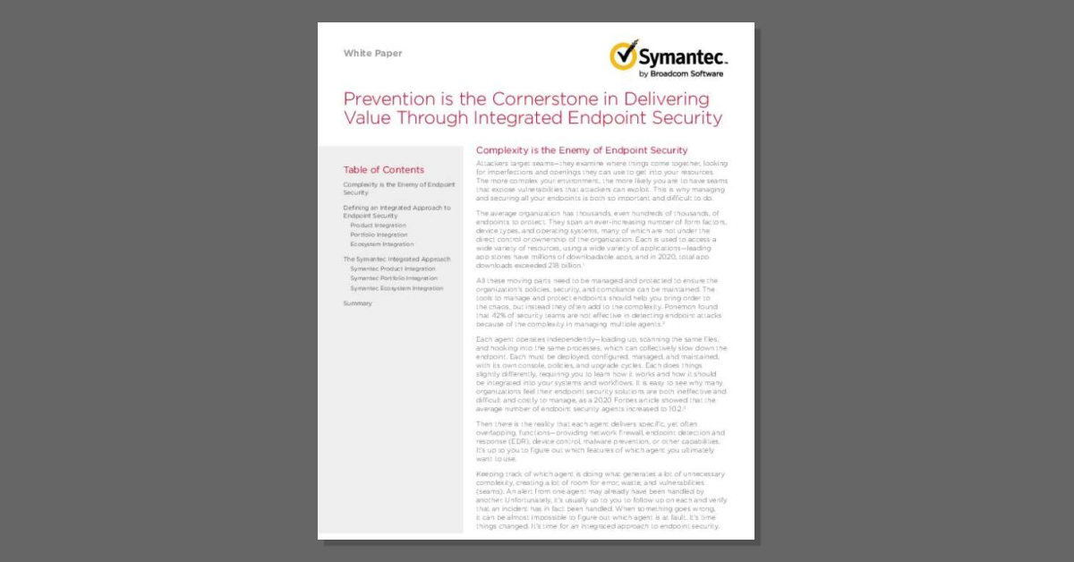💪Strengthen and simplify endpoint security with Symantec's comprehensive, integrated security portfolio. Read the @Symantec whitepaper to learn more. stuf.in/bgoqq0