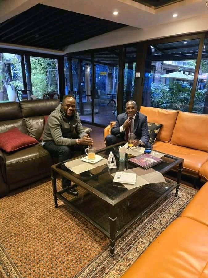 Georgie Natembeya EBS (Commentary) (@g_natembeya026) on Twitter photo Consolidation of Mulembe leaders is ongoing, one voice , one people, pleasure having 'Dawa' with my brother <a href="/DrBKhalwale/">Dr Boni Khalwale, CBS</a>, some meetings don't need minutes, but they change everything Consolidation of Mulembe leaders is ongoing, one voice , one people, pleasure having 'Dawa' with my brother <a href="/DrBKhalwale/">Dr Boni Khalwale, CBS</a>, some meetings don't need minutes, but they change everything