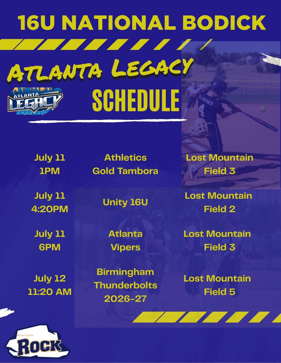 Schedule update for Atlanta Legacy. <a href="/alison_bodick19/">Alison Bodick 2028</a> <a href="/TarynAsh2027/">Taryn Ashenfelter 2027</a> <a href="/brookemundy10/">Brooke Mundy</a> <a href="/Cam_tucker55/">Cambria Tucker</a> <a href="/cfranklin2028/">Carly Franklin 2028</a> <a href="/LDennison28/">Leah Dennison 2028</a> <a href="/e_shiner_2027/">Emily Shiner</a> <a href="/erin_ruddell2/">Erin Ruddell 2028</a> <a href="/juliavalente_13/">Julia Valente</a> <a href="/mabelklossner_4/">Mabel Klossner 2027</a> <a href="/MayaRavi2027/">Maya Ravi 2027</a> <a href="/RileyPalank/">Riley Palank 2028</a>