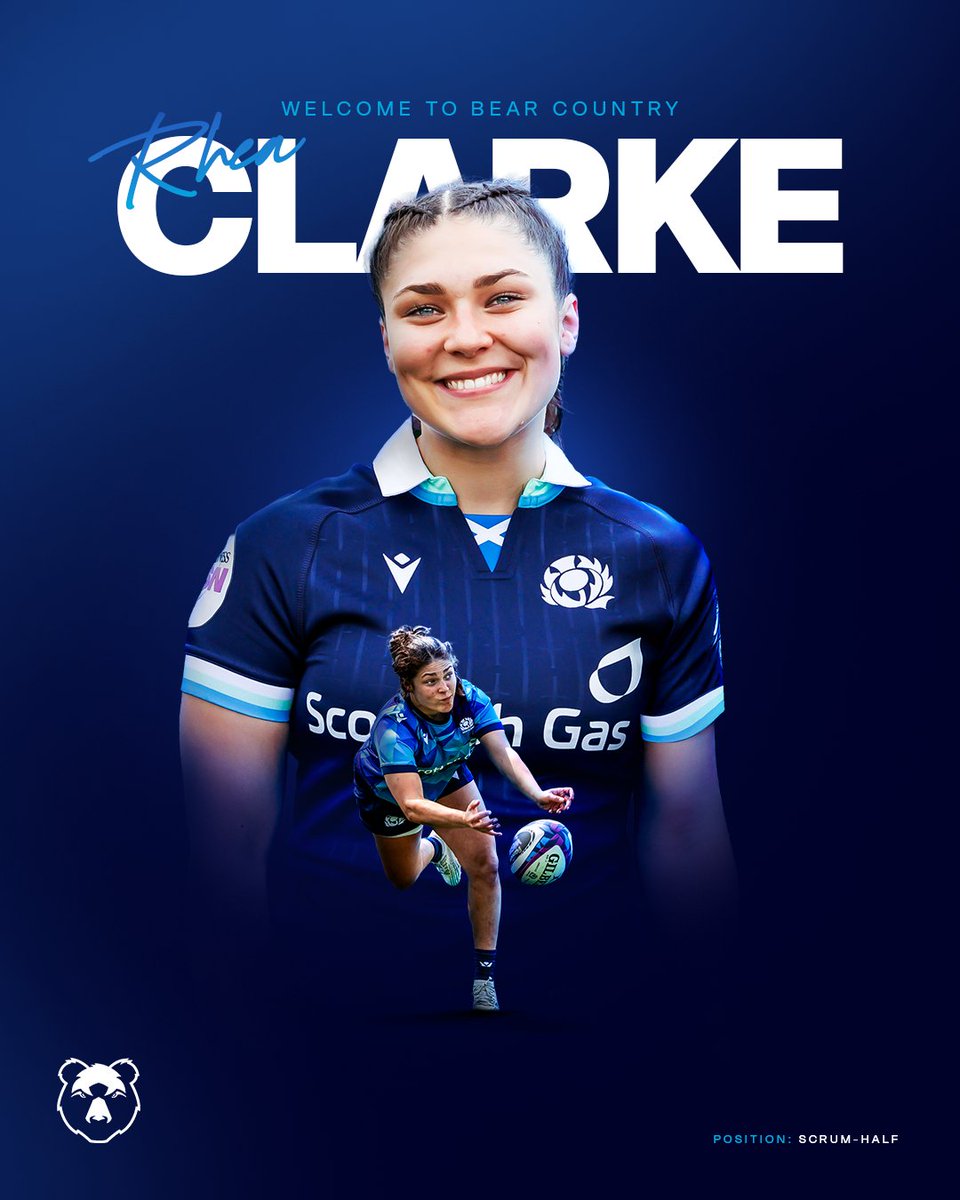 Bristol Bears Women 🐻 (@bristolbearsw) on Twitter photo 🏴 <a href="/Scotlandteam/">Scottish Rugby</a> international
⚡️ Livewire number 9⃣
🫂 Joining her sister in Bear Country
Welcome to #BristolBears, Rhea Clarke! 👋 🏴 <a href="/Scotlandteam/">Scottish Rugby</a> international
⚡️ Livewire number 9⃣
🫂 Joining her sister in Bear Country
Welcome to #BristolBears, Rhea Clarke! 👋