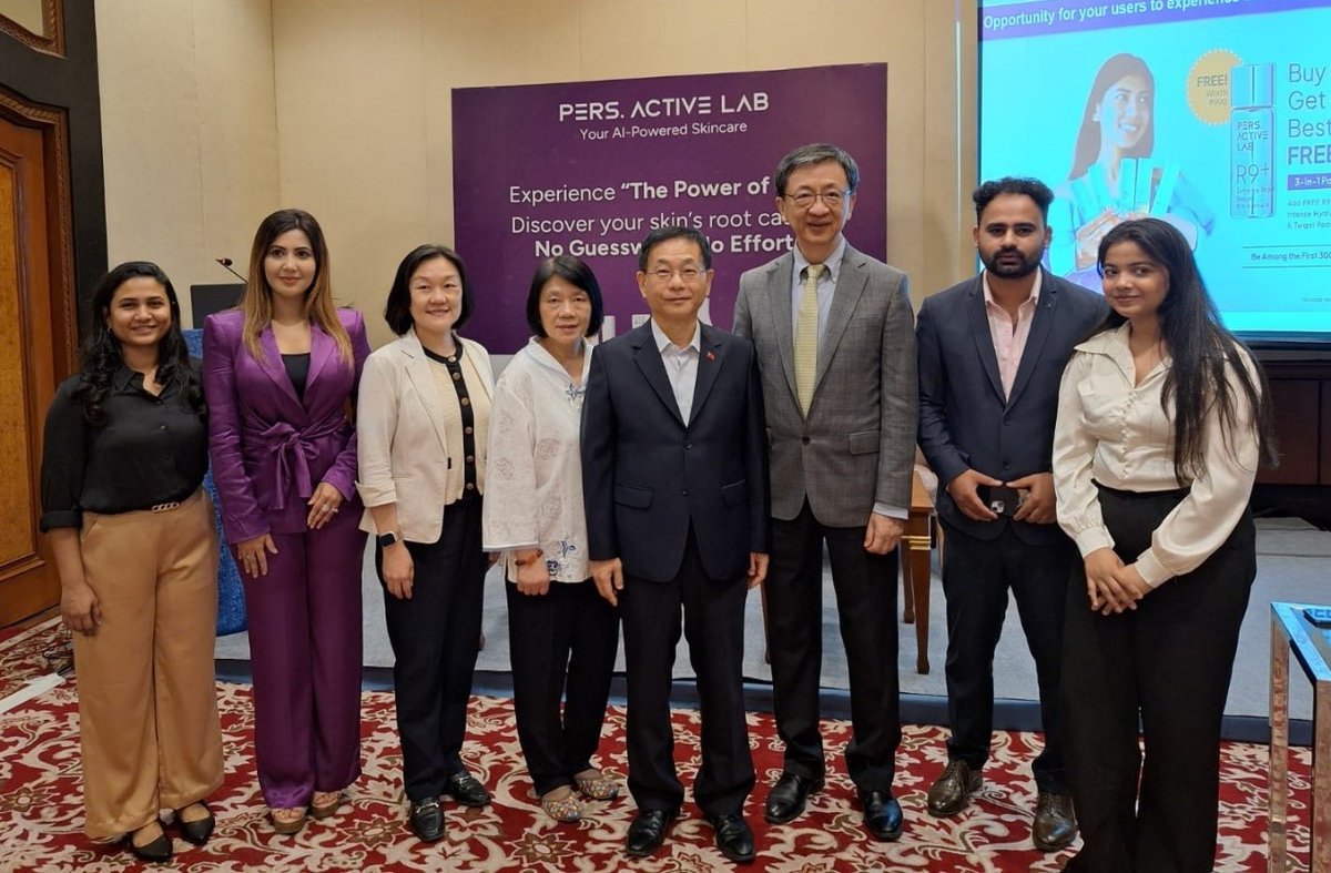 TWIndia2's tweet image. Congratulations to Skin Beauty Pal on the successful media preview of the PERS ACTIVE LAB brand.
The joint Taiwan-India R&D team has developed an AI-powered skincare analysis solution, establishing a new model of Taiwan-India business collaboration.
Skin Beauty Pal:…