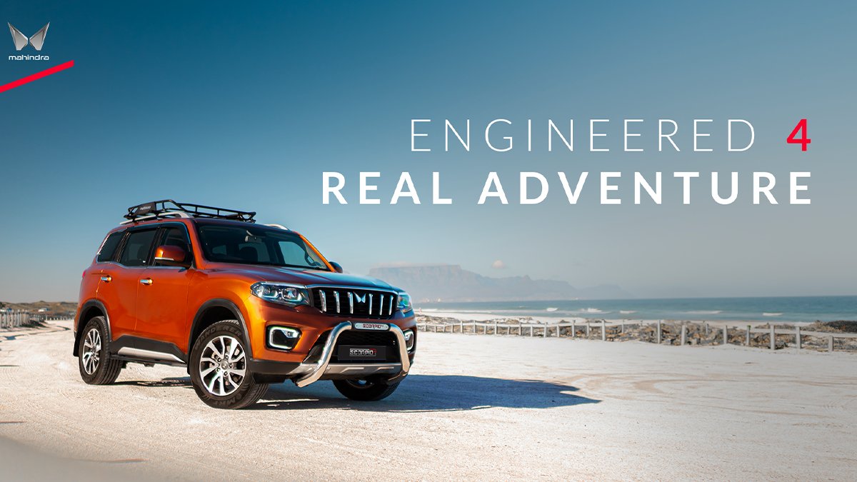 Mahindra_SA's tweet image. The Mahindra Scorpio-N stands tall with its Unmissable Design, Advanced Tech & Comfort, and True 4X4 Capability. Power meets sophistication every time you take the wheel.
Learn more: tinyurl.com/mxne5wym
#MahindraSA #AuthenticSUVs #ScorpioN