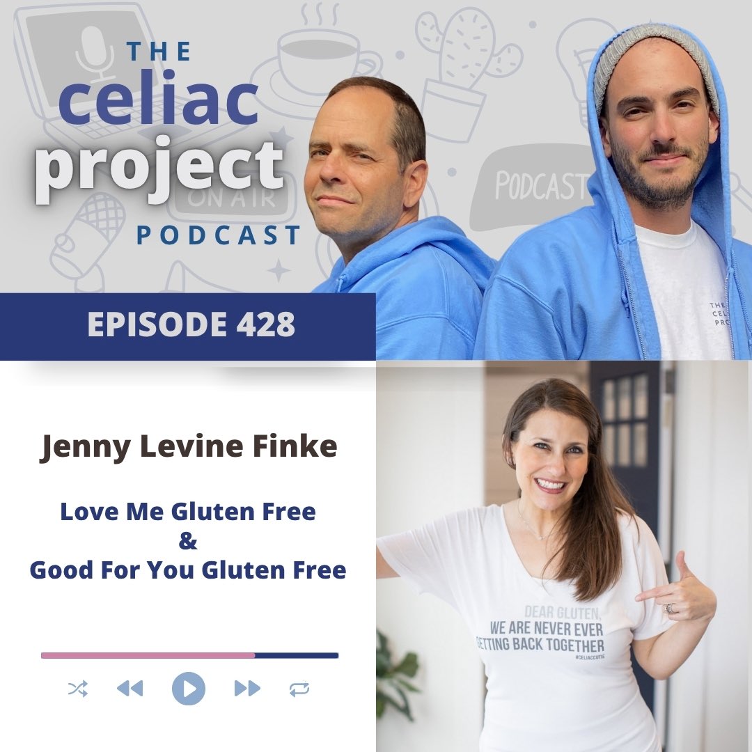 CeliacProject's tweet image. Mike and Cam sit down with Jenny Levine Finke, to share her personal celiac journey that led her to a successful career as a blogger &amp;amp; author. She also shares how she turned a very awkward situation into her latest success!
 🎧 EP 428 - celiacproject.com/the-podcast