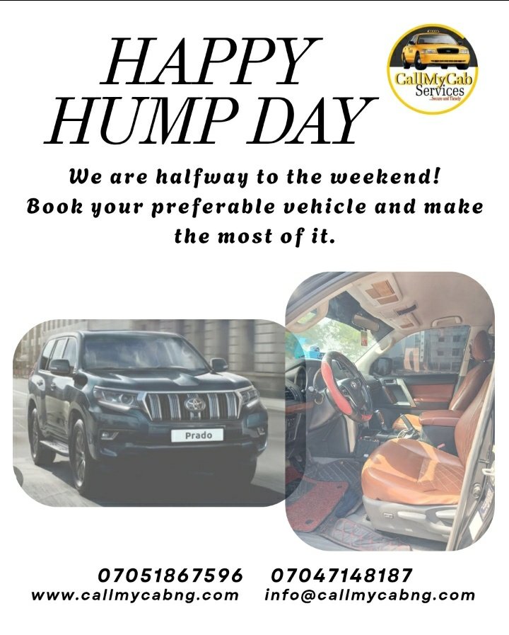 CallmycabS's tweet photo. Happy Mid-Week 🚘🚕 https://t.co/f9ZNvbmWZ2