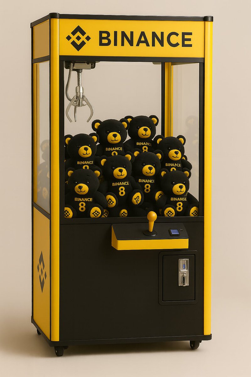 Join the #BinanceTurns8 fun! Can you master this claw machine for a Binance bear?🧸