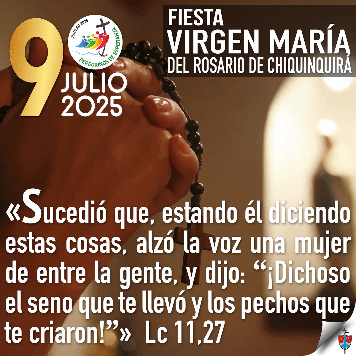🟡 Un pedacito de Evangelio julio 9 de 2025•Fiesta de la Virgen María del Rosario de Chiquinquirá
 
#Evangeliodeldía #TiempoOrdinario #TuPalabraDaVida