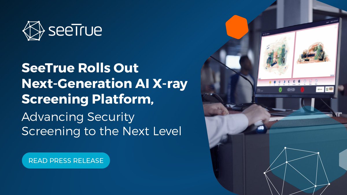 SeeTrue’s next-generation AI X-ray platform transforms security screening. Built on customer insights and proven leadership, it supports advanced ConOps to improve operations.
Read more: seetrue.ai/seetrue-rolls-…
#AIinSecurity #SeeTrueAI #ThreatDetection #SecurityScreening