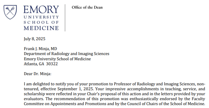 Frank J. Minja MD (@frankminja) on Twitter photo Promoted to Professor of Radiology and Imaging Sciences <a href="/EmoryMedicine/">Emory School of Medicine</a>!
Forever Thankful to *each and everyone* in the #Village for supporting me, all the way!
30 years ago (August 1995), I arrived as an F-1 visa International student from #Tanzania .. now I pray for
30 more Promoted to Professor of Radiology and Imaging Sciences <a href="/EmoryMedicine/">Emory School of Medicine</a>!
Forever Thankful to *each and everyone* in the #Village for supporting me, all the way!
30 years ago (August 1995), I arrived as an F-1 visa International student from #Tanzania .. now I pray for
30 more