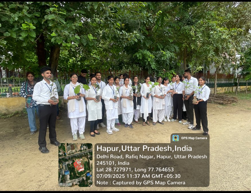 With the aim of strengthening the environmental initiative of the Uttar Pradesh government 'Ek Ped Maa Ke Naam', a special tree plantation campaign is being organized <a href="/HapurSsv/">SSV COLLEGE HAPUR</a> . Students participated enthusiastically in this state-wide tree plantation campaign.