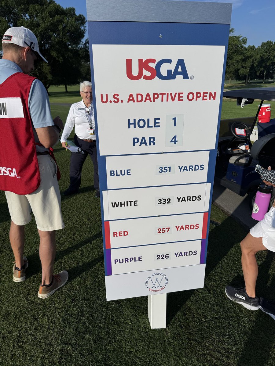 USGAMike's tweet image. Final round starting now @USGA US Adaptive Open. Reminding all of us why we love this Game!!