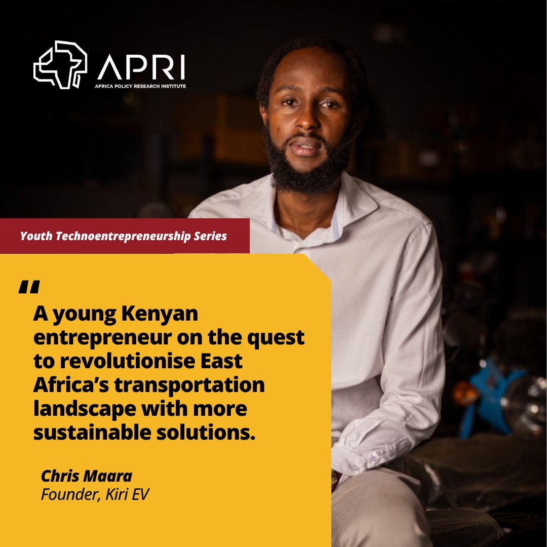 Youth Technoentrepreneurship Series: Pioneering the Future of E-mobility with Kiri-Ev

Meet Chris Maara, founder of Kiri EV, a techpreneur reshaping electric mobility in Kenya. What started as a bold idea in 2020 has grown into a startup pioneering the design and assembly of