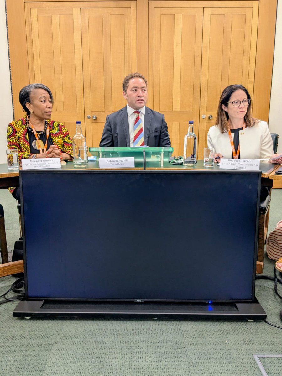 Calvin Bailey MBE MP (@calvinbailey) on Twitter photo Delighted to host a roundtable last week with the UK and Zambian High Commissioners, bringing together UK businesses from mining, renewable energy, agriculture and development to discuss our shared growth and critical minerals objectives. 🇬🇧🤝🇿🇲
W/ <a href="/RTerzeon/">Rebecca Terzeon</a> & <a href="/ZambiaHigh/">Zambia High Commission London</a> Delighted to host a roundtable last week with the UK and Zambian High Commissioners, bringing together UK businesses from mining, renewable energy, agriculture and development to discuss our shared growth and critical minerals objectives. 🇬🇧🤝🇿🇲
W/ <a href="/RTerzeon/">Rebecca Terzeon</a> & <a href="/ZambiaHigh/">Zambia High Commission London</a>