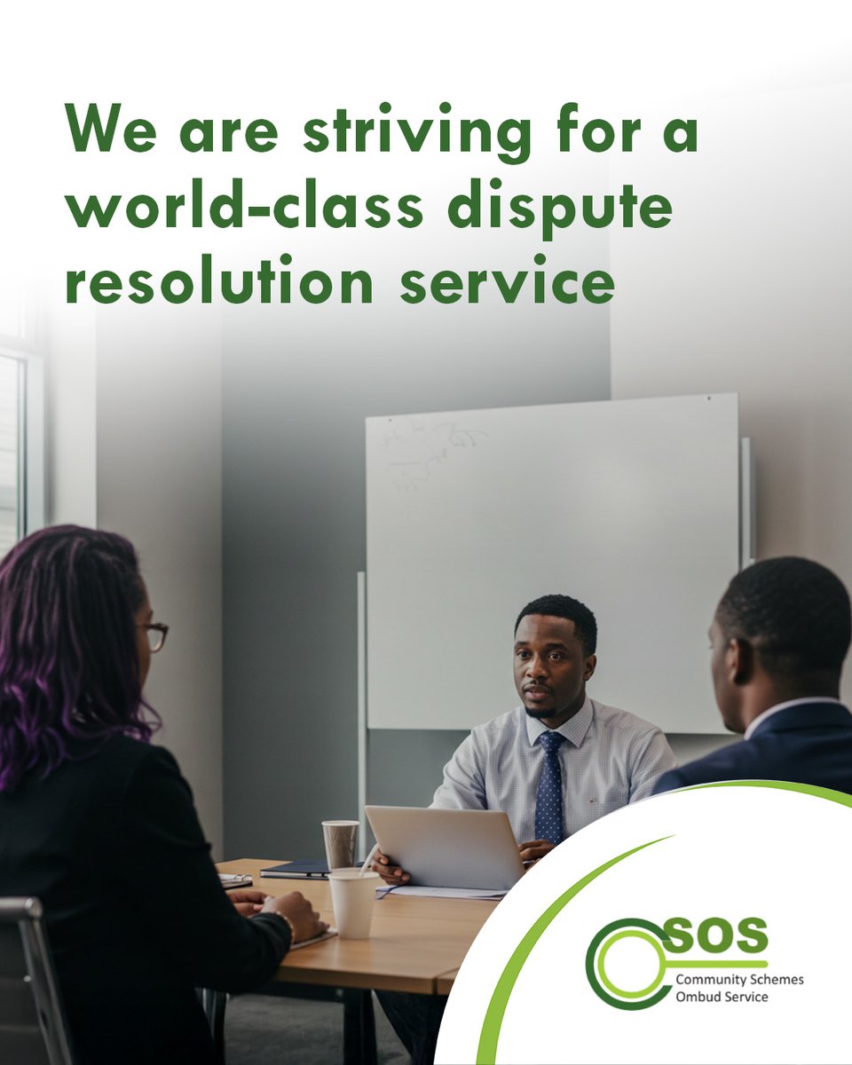Our mission is clear: to establish a world class dispute resolution service for all South African residential  schemes. While we work through current demand we remain committed to thorough and fair adjudication. Quality cannot be rushed but efficiency can be improved. That's what