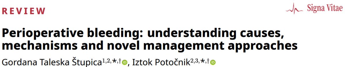 MRE_signavitae's tweet image. 🩸 Why do we bleed? How can we stop it?

From DOAC to recents breakthroughs, this comprehensive review unveils novel strategies for managing bleeding risks in high-stakes surgery

🔬 Read, cite and apply:
signavitae.com/articles/10.22…

#anesthesia #criticalcare #signavitae