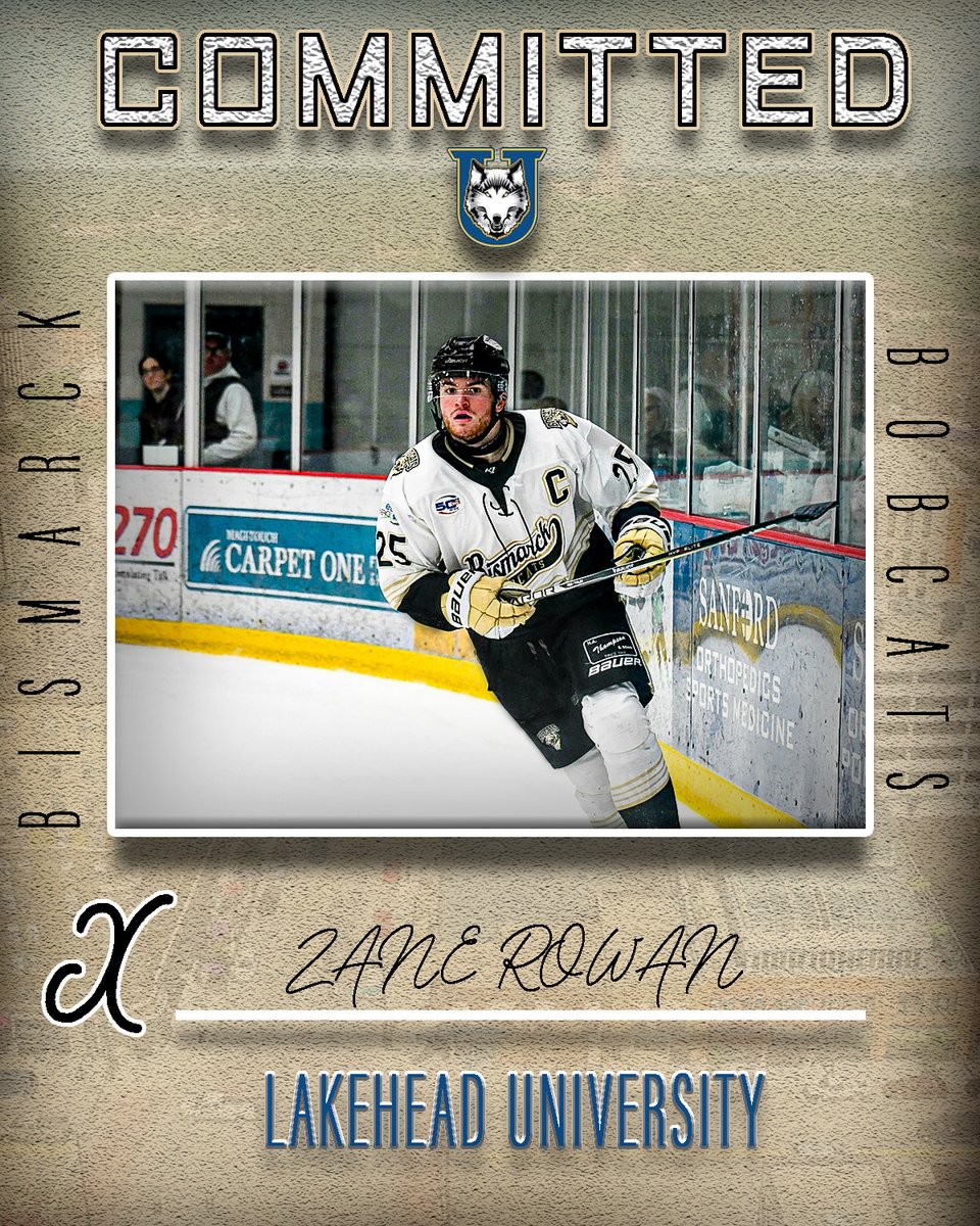 ✍️ COMMITTED ✍️

The Bismarck Bobcats are proud to announce that Forward and Co-Captain Zane Rowan and Forward Josh Lehto have both committed to continue their academic and collegiate hockey careers at Lakehead University! Voice of the Bobcats, Brandon Luisi caught up with both