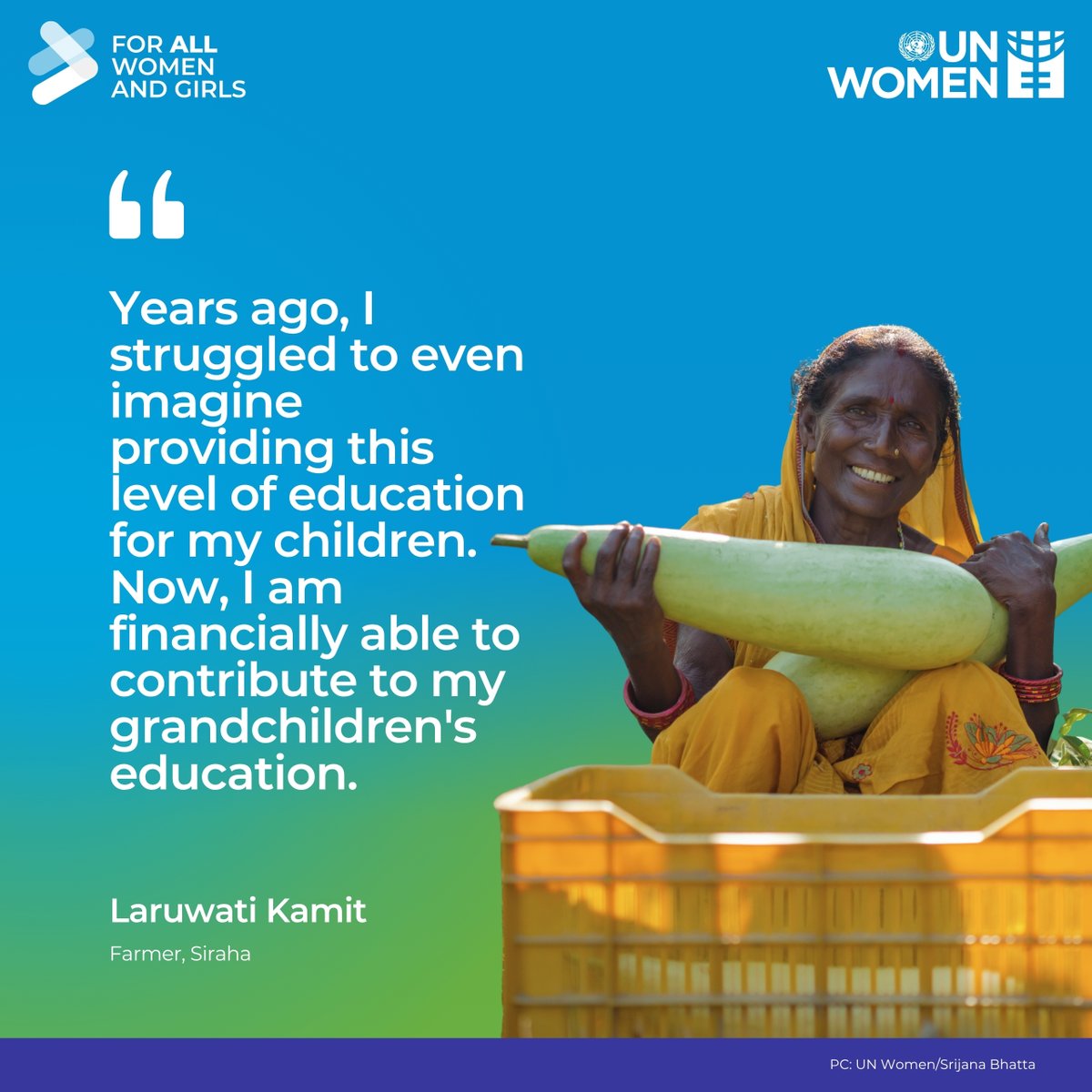 UN Women Nepal (@unwomennepal) on Twitter photo 🧵Celebrating 15 years of <a href="/UN_Women/">UN Women</a> in 🇳🇵
Story 8⃣: Rural women like Laruwati are reshaping Nepal’s agriculture. Through #JPRWEE, they gain land rights, income & agency.
🌾 Read her story: bit.ly/44AJD3d
<a href="/FAONepal/">FAO in Nepal</a> <a href="/IFAD/">International Fund for Agricultural Development</a> <a href="/WFP/">World Food Programme</a> 🧵Celebrating 15 years of <a href="/UN_Women/">UN Women</a> in 🇳🇵
Story 8⃣: Rural women like Laruwati are reshaping Nepal’s agriculture. Through #JPRWEE, they gain land rights, income & agency.
🌾 Read her story: bit.ly/44AJD3d
<a href="/FAONepal/">FAO in Nepal</a> <a href="/IFAD/">International Fund for Agricultural Development</a> <a href="/WFP/">World Food Programme</a>