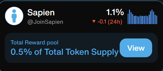 HReac10204's tweet image. Morning: -0.16%
 Now: -0.1%
Still holding at 1.1% 🔁
Looks like it’s stabilizing — might be the calm before the next move 👀
I’m just gonna keep stacking.
 Timing beats panic.
#Sapien #Web3Moves #StackSmart #StaySharp