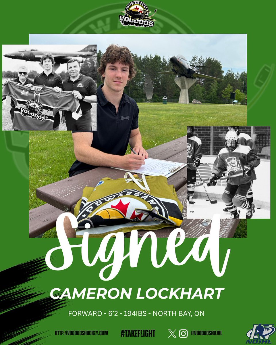 Got’em! The Voodoos are pleased to announce the signing of local forward Cameron Lockhart for the 2025-26 season. 

Welcome to Powassan, Cam! 

#TakeFlight
