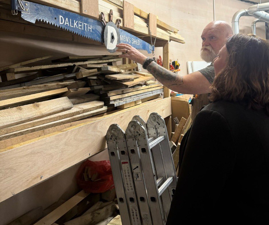 kirstyjmcneill's tweet image. Thanks to the fabulous fellas of the Dalkeith Men’s Shed for showing me around and for your efforts to share your time and talents with each other.