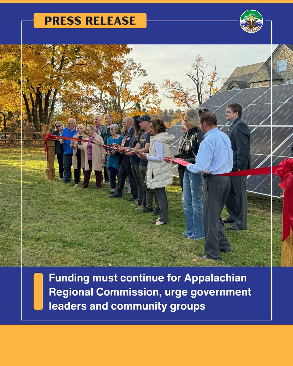 Appalachian Voices (@appvoices) on Twitter photo Over 80 state and local government officials are urging Congress to reject President Trump’s proposed 93% cut to <a href="/ARCgov/">Appalachian Regional Commission</a>, warning the cuts would be devastating to Appalachian communities.
appvoices.org/2025/07/08/app… Over 80 state and local government officials are urging Congress to reject President Trump’s proposed 93% cut to <a href="/ARCgov/">Appalachian Regional Commission</a>, warning the cuts would be devastating to Appalachian communities.
appvoices.org/2025/07/08/app…