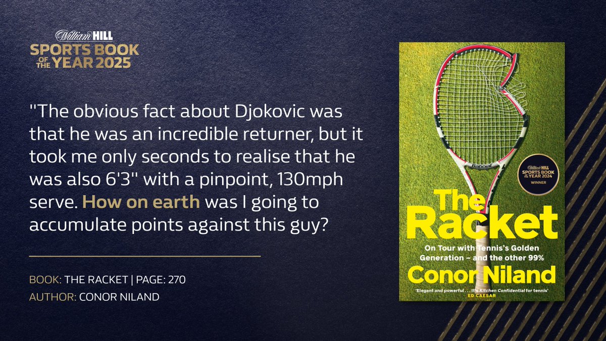 🎾 Our 2024 winner, <a href="/conorniland1/">Conor Niland</a>, got a first-hand experience of facing Novak Djokovic in the First Round of the US Open back in 2011. 

Only Andy Murray came close to anything Conor had faced before on the tour. 😳

Will Novak progress to the semi-finals of Wimbledon today? 🤔