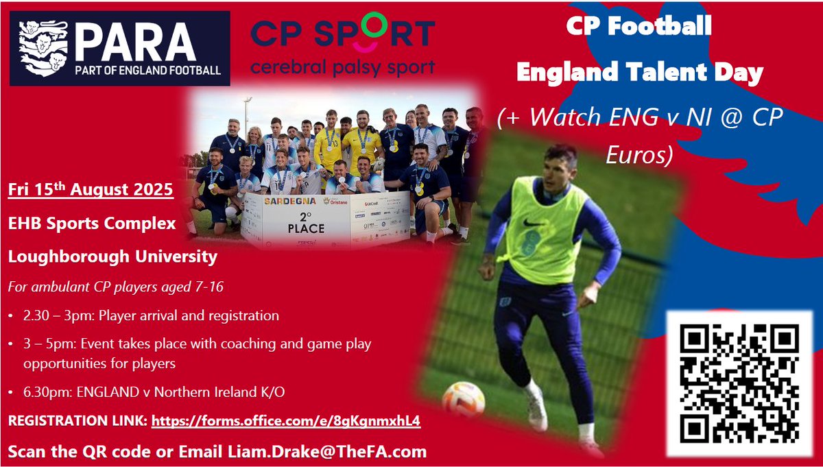 ⚽️Fantastic opportunity! 
The registration link is 👉forms.office.com/e/8gKgnmxhL4