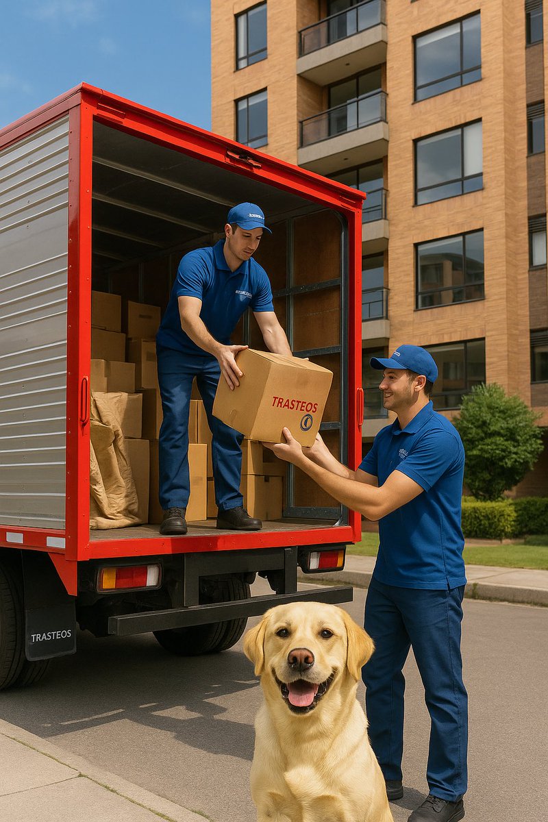 TRASTEOSYA's tweet photo. “¡Así se hace una mudanza profesional! 📦🚛 Nuestro equipo cuida cada detalle para que todo llegue perfecto a tu nuevo hogar. 🏡🐶✨
@trasteosya #MudanzasConAmor #TrasteosYA #MudanzasBogotá #ServicioPremium #MudanzasSeguras” https://t.co/7bgjRsp76s