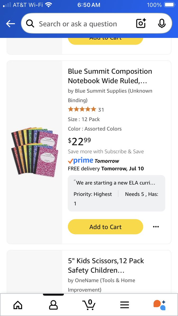 Good morning you beautiful humans! It’s day 2 of <a href="/amazon/">Amazon</a> prime day and there are still so many items with reduced prices on my list! The notebooks and scissors are definitely my most needed as they didn’t fit in my $200 supply budget. Every RP helps ♥️ amazon.com/hz/wishlist/ls…