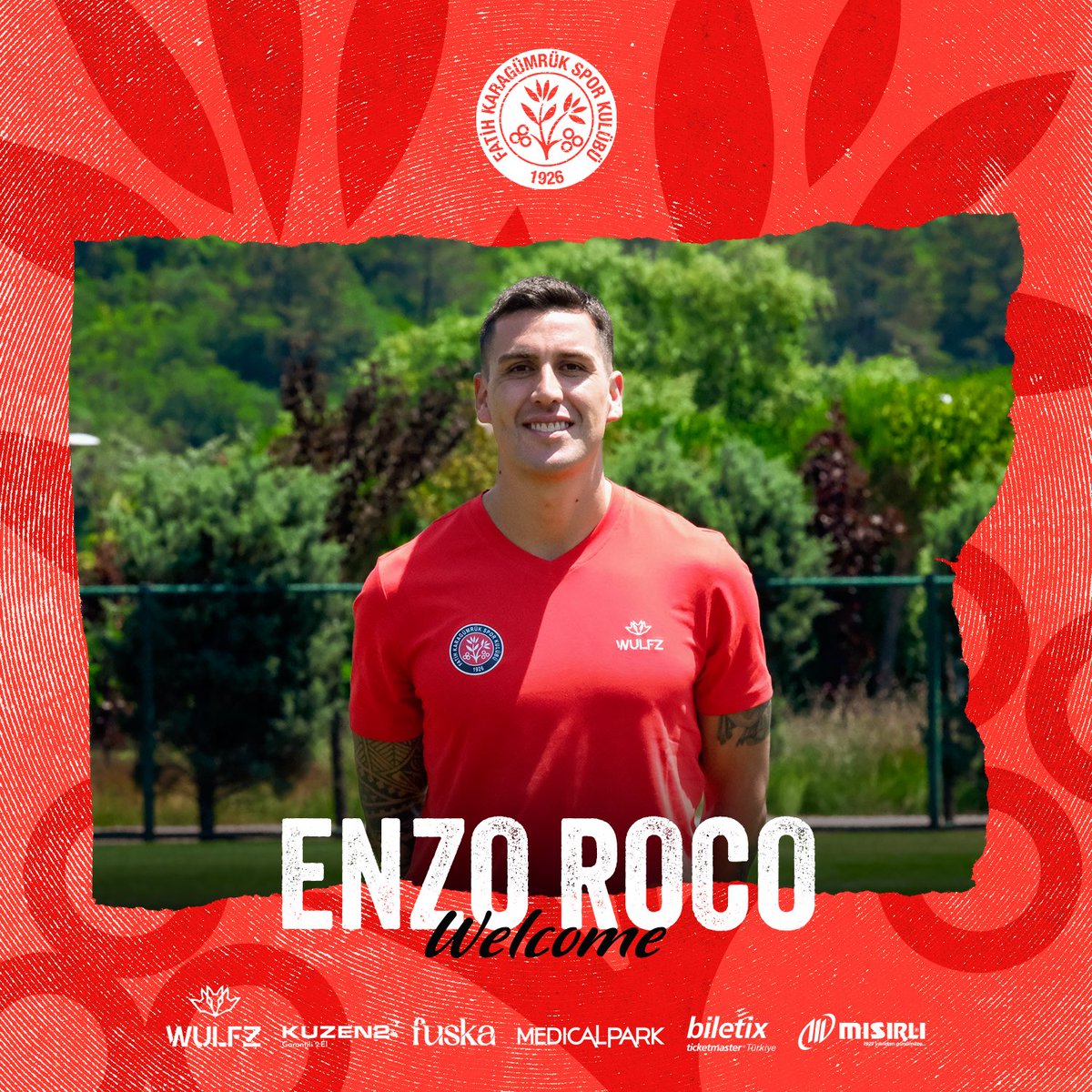 🔴⚫️ Enzo Roco Fatih Karagümrük’te

Kulübümüz, tecrübeli savunma oyuncusu Enzo Roco ile 1+1 yıllık sözleşme imzaladı. 2020-2021 sezonunda da kırmızı siyahlı formamızı terleten Enzo Roco, ülkemizde ayrıca Beşiktaş’ta oynadı. 

Kariyerinde İspanya La Liga tecrübesi bulunan
