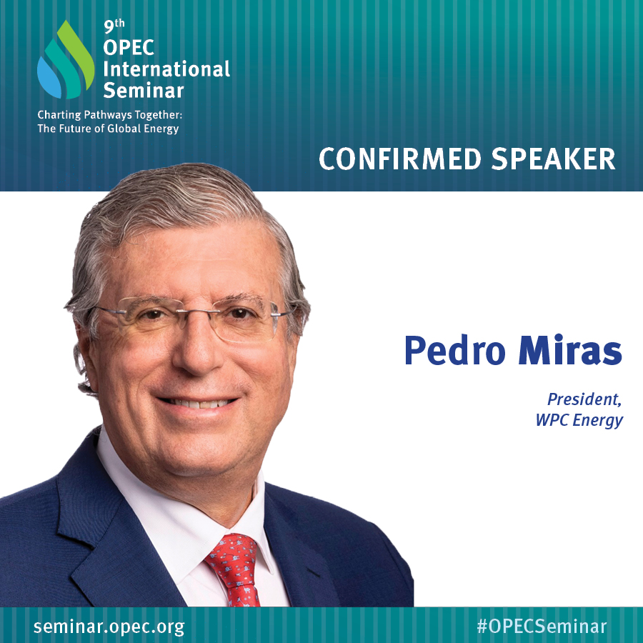 WPC_Energy's tweet image. We look forward to hearing from our President, Pedro Miras, later this afternoon, as he shares his vision and reflections on the future of energy at the 9th OPEC International Seminar. More here: linkedin.com/feed/update/ur…