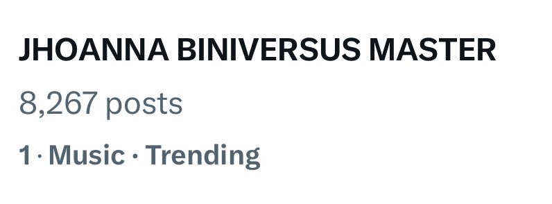 Our tagline is now at the top 1 spot with 8.2k posts! Drop tags pa tayo, Blooms!!!

JHOANNA BINIVERSUS MASTER

#BINIversusEpisode7
#BINIversus #BINI